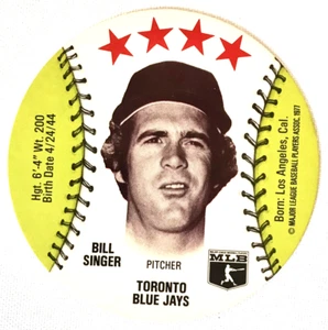 Bill Singer - Toronto Blue Jays - Dairy Isle Baseball MSA discs - Near Mint - Picture 1 of 2