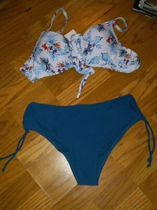 Womens High Waisted Bikini Bottoms - Sexy Swim Shorts Bathing Suits Size L - Picture 1 of 2