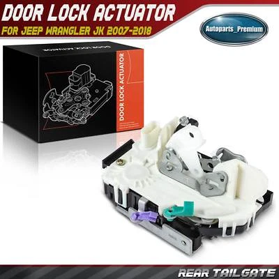 Actuador de cierre de maletero de puerta trasera con cerraduras eléctricas para Jeep Wrangler JK 2007-2018 Foto 1 de 4