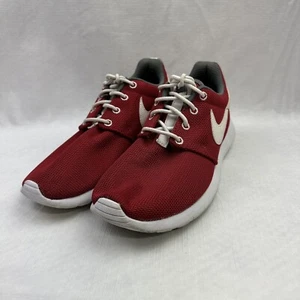 Nike Roshe One Gym Shoes Sneakers 6Y Red White GS Boys Kids Youth Running Gym - Picture 1 of 7