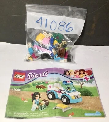 2015 LEGO FRIENDS SET # 41086-VET AMBULANCIA 89 piezas 1 figura erizo instrucciones Foto 1 de 4