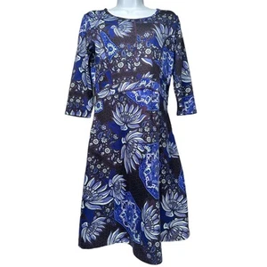 Vestido pequeño Title Nine para mujer ajuste floral y acampanado manga 3/4 bolsillo ropa deportiva - Imagen 1 de 12