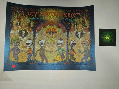 Póster Widespread Panic Milwaukee firmado edición AP y radiante Marq Spusta Foto 1 de 4