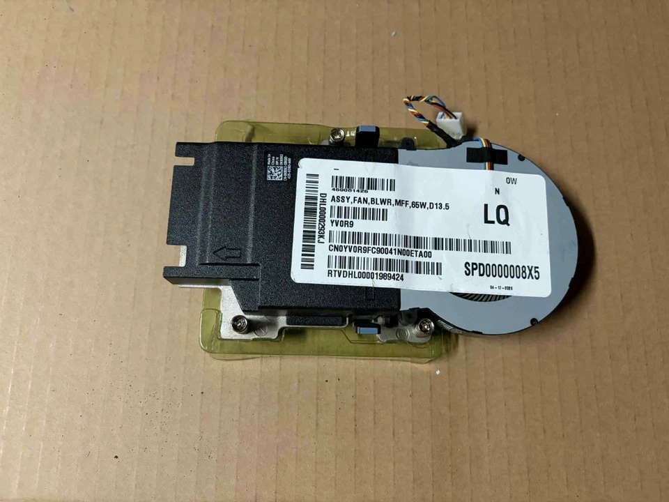 BAZC0815R2UP019 EFH-0912D-EP01 Heatsink DC12V 4-Pin Cooling Fan 0YV0R9 YV0R9 - Image 1 of 2