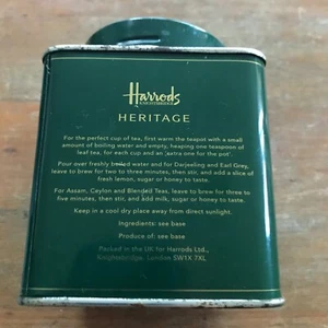 Harrods Tea Tin Caddy Small Collectibles - Empire Breakfeast Blend NO. 34 - Picture 1 of 5