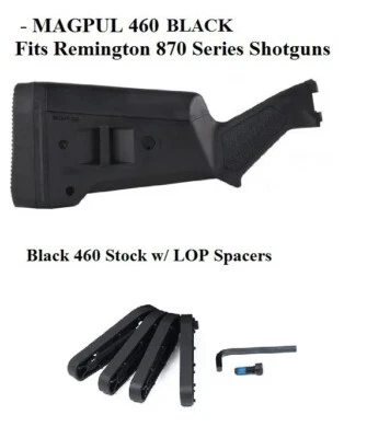 Culata de escopeta Magpul MAG460-BLK SGA para Remington 870 - NEGRA - NUEVA Y genuina Foto 1 de 4