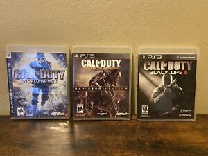 Call of Duty Black Ops II, World at War, Advanced Warfare PS3 Lot Complete