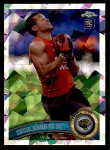 2011 Topps Chrome Crystal Atomic Refractor #196 Cecil Shorts Rookie (ref 26060) - Picture 1 of 2