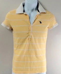 Vintage Y2K Abercrombie & Fitch Damen Large Poloshirt gelb - Bild 1 von 6
