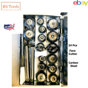 Engine Valve Seat High Carbon Steel Hcs Face Cutter Set 24 Pcs USA RSTOOLS - Picture 1 of 24