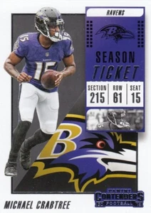 (20) 2018 Panini Contenders MICHAEL CRABTREE Base Card LOT #91 Ravens QTY Avail - Bild 1 von 1