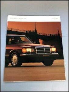 1987 Mercedes Benz 56-page Car Sales Brochure Catalog 560SL 560SEC 420SEL 560SEL