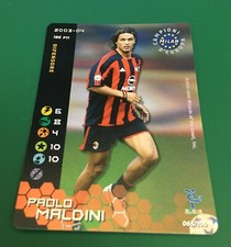 TOP PLAYER FIGURE CARDS WIZARDS FOOTBALL CHAMPIONS 2003-04 MILAN FOIL MALDINI 