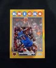 2008-09 Topps Chrome Jamal Crawford Gold Refractor Knicks 39/50