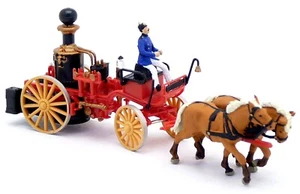Preiser 30428 - Dampfspritze Pferde Kutsche Feuerwehr 1900 rot 1:87 H0 - Imagen 1 de 3