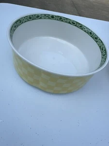 Villeroy & Boch 8.5” Switch Summerhouse Check Salad/Vegetable Bowl - Picture 1 of 2