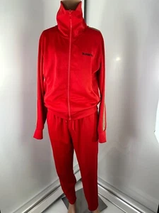 Autentica tuta Burberry rossa icona a righe. Top Tg. S e pantaloni TAGLIA M - Foto 1 di 24