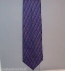 Dockers Burgundy & Blueish Purple Dia Pattern Geometric Silk Neck Tie  #122