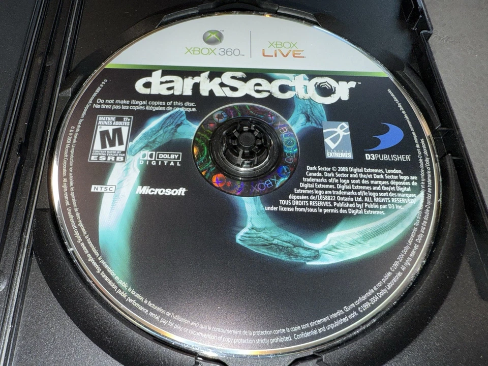 Научно-фантастический шутер Dark Sector XBox 360 Action Adventure / только диск - Изображение 1 из 1