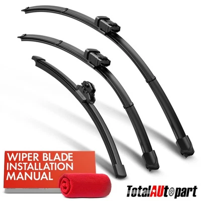 3 piezas limpiaparabrisas delantero y trasero 26"" y 20"" y 15"" para Audi Q7 2016-2024 Foto 1 de 4