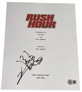 Jackie Chan Signed Autograph Rush Hour Full Movie Script Screenplay Beckett BAS - Picture 1 of 2