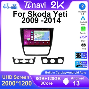 Für Skoda Yeti 5L 2009-2014 Stereo Android CarPlay Autoradio GPS Player Bildschirm - Bild 1 von 32