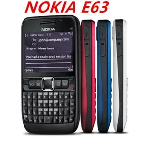  Original NOKIA E63 3G Wifi Bluetooth Camera 2MP Mp3 Player Mobile Bar Unlocked  - Picture 1 of 10