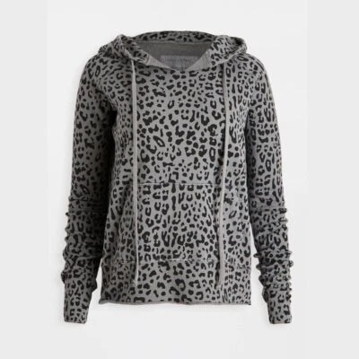 Sudaderas con capucha Nili Lotan Janie Cloud gris leopardo XS NUEVAS CON ETIQUETAS Foto 1 de 4