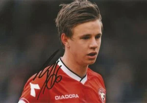 WALSALL: JAMES BAXENDALE SIGNED 6x4 ACTION PHOTO+COA - Picture 1 of 1