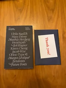 Type Design Class Magazine Issue 1 Lettering Font Catalog Typefaces Logo Graphic - Picture 1 of 13