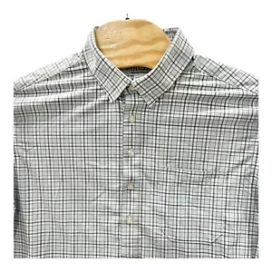 Camicia Mizzen + Main Leeward uomo bordo grande vestibilità performance bottoni a quadri - Foto 1 di 9