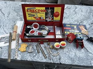 Vintage 1940's ERECTOR SET No 6 1/2 Airplane Ride Set🔥Near Mint🔥Never Used?🔥