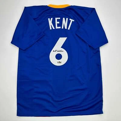 Camiseta deportiva facsímil autografiada Brett Goldstein Roy Kent Ted Lasso azul reimpresión XL Foto 1 de 4