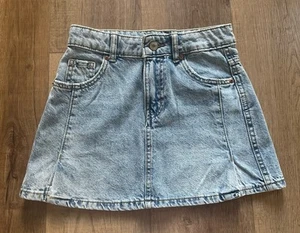 Girls Zara Denim Blue Jean Skirt Size 10 EUC - Picture 1 of 4