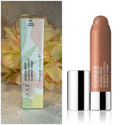 Clinique Chubby Stick Sculpting Contour 01 CURVY CONTOUR - Full Size SEALED Free - Image 1 of 3