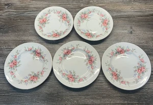 5x Vintage Royal Standard Fine Bone China Saucers – Rambling Rose – Made in UK - Picture 1 of 2