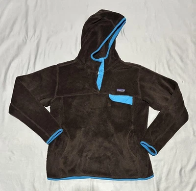 Suéter Patagonia Para Mujer Mediano Pullover Sudadera con Capucha Polar Aire Libre Senderismo Snap Foto 1 de 4