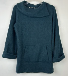 Soft Surroundings Sweater Womans S Knit Cowl Neck Tunic Blue Green Read - Picture 1 of 6