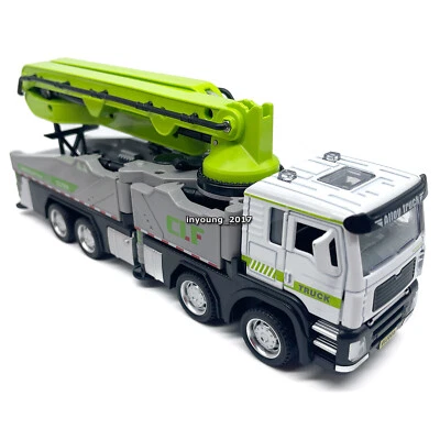 1:60 Scale Concrete Pump Truck Toy Model Metal Diecast Construction Equipment - Image 1 of 4