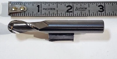 10.0mm x 7/8" LOC 2 Flute Carbide Ball End Mill New Ultra Tool  - Изображение 1 из 4