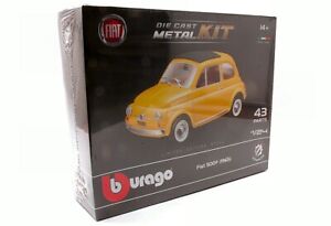 Miniature voiture Kit De Montage De D'Assemblage Burago Fiat 500 F auto 1:24