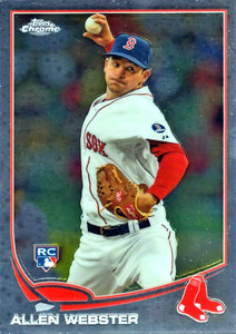 2013 Topps Chrome #112 Allen Webster RC Boston Red Sox