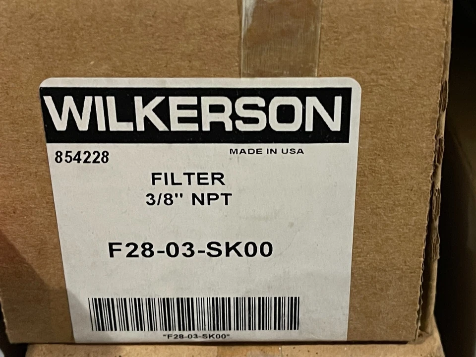 Wilkerson F28-03-SK00 Compressed Air Filter 3/8" NIB - Image 1 of 1