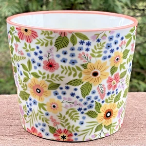 10 Strawberry Street Cathy Heck Ceramic Mug Floral Pink Springtime Coffee Cup - Picture 1 of 8