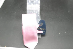 BROOKS BROTHERS Tie Pink Solid Satiny Silk Made USA 56" x 2.5" New With Tags - Picture 1 of 8