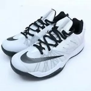 NIB Nike Zoom Run the One Bpy's Basketball Shoes White/Black Size 4 - Picture 1 of 3