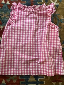 Girls Crewcuts Pink Gingham top sz7 Washed But Never Worn. - Picture 1 of 3