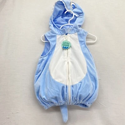 Disfraz Pequeño Tiburón Bebé Talla 18 Meses 1 pieza Chaleco Azul Cremallera Frontal Halloween Foto 1 de 4