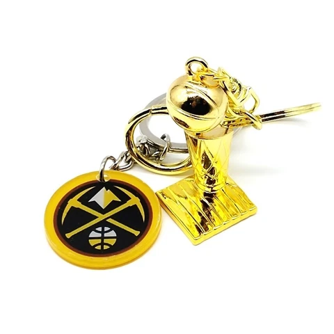 Denver Nuggest Key Chain - Nuggets Championship Mini Trophy Kay Chain Key Ring Cover