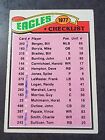 1977 Topps Football #221 Philadelphia Eagles Checklist *ACHETER 2 OBTENIR 1 GRATUIT*